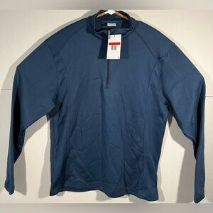 Nike Sweater Men's Size Large Blue Golf Pullover 1/4 Zip 400099-469 NWT
